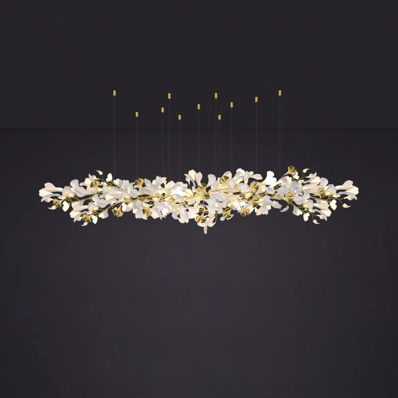WOMO Gingko Long Linear Chandelier-WM2426 - Image 14