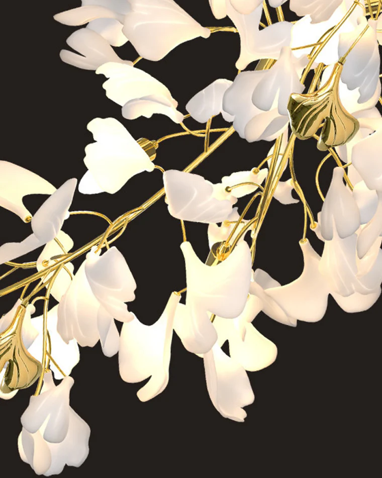 WOMO Gingko Long Linear Chandelier-WM2426 - Image 7