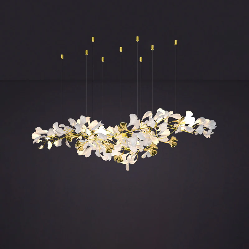 WOMO Gingko Long Linear Chandelier-WM2426 - Image 8