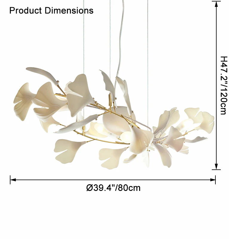 WOMO Gingko Dining Room Chandelier-WM2429 - Image 7