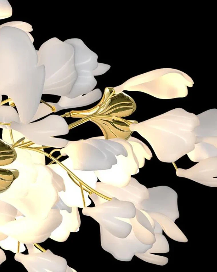 WOMO Gingko Long Chandelier-WM2430 - Image 12