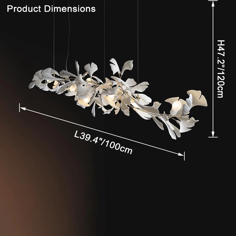 WOMO Gingko Long Chandelier-WM2430 - Image 16