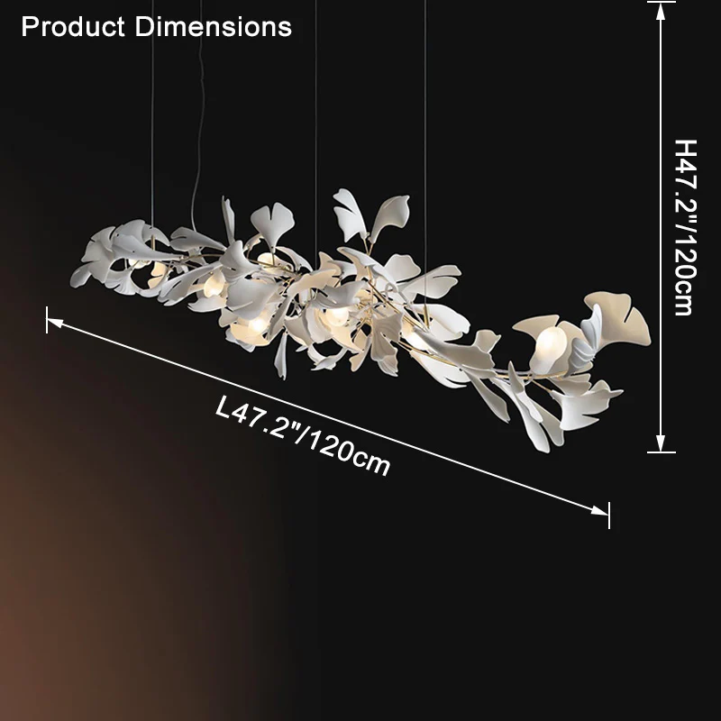 WOMO Gingko Long Chandelier-WM2430 - Image 18