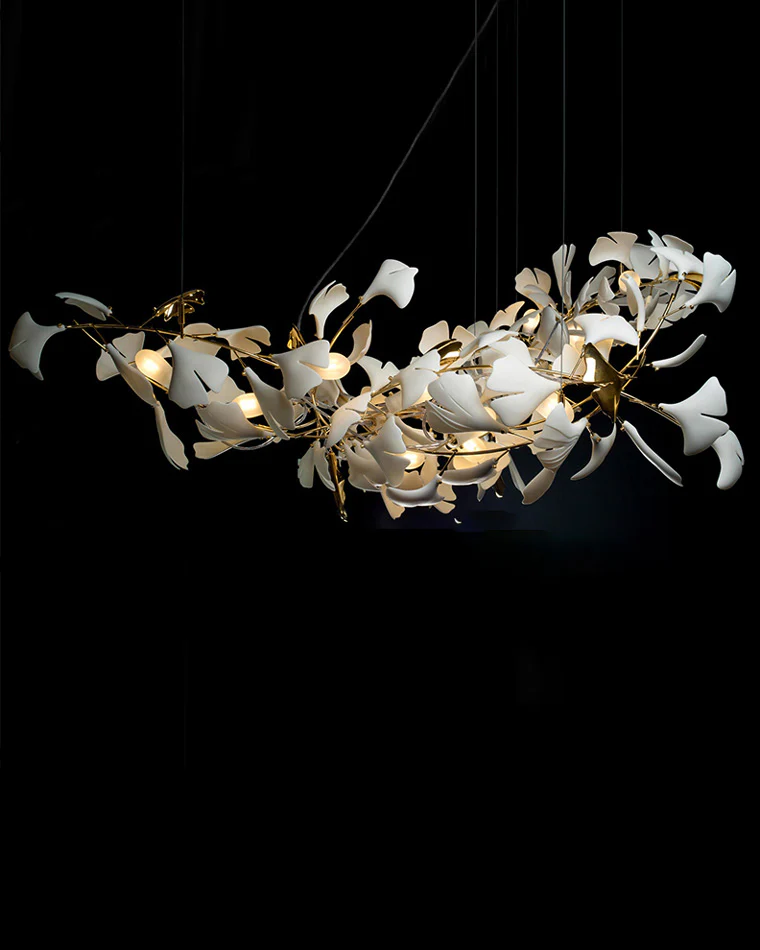 WOMO Gingko Long Chandelier-WM2430 - Image 7