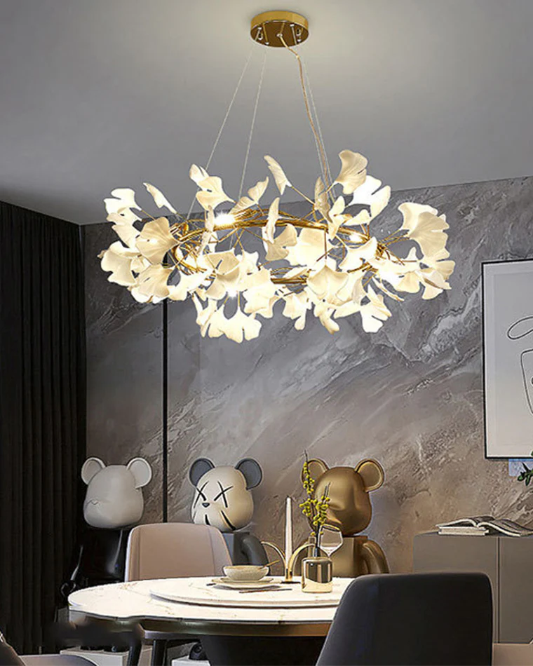 WOMO Gingko Round Chandelier-WM2418 - Image 2