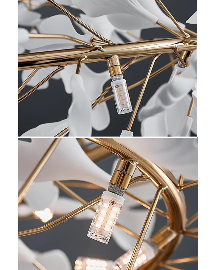 WOMO Gingko Spiral Chandelier-WM2416 - Image 13