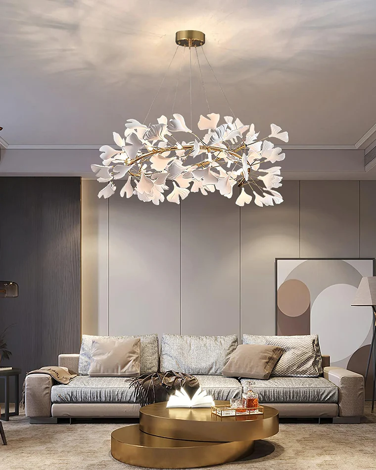WOMO Gingko Spiral Chandelier-WM2416 - Image 9