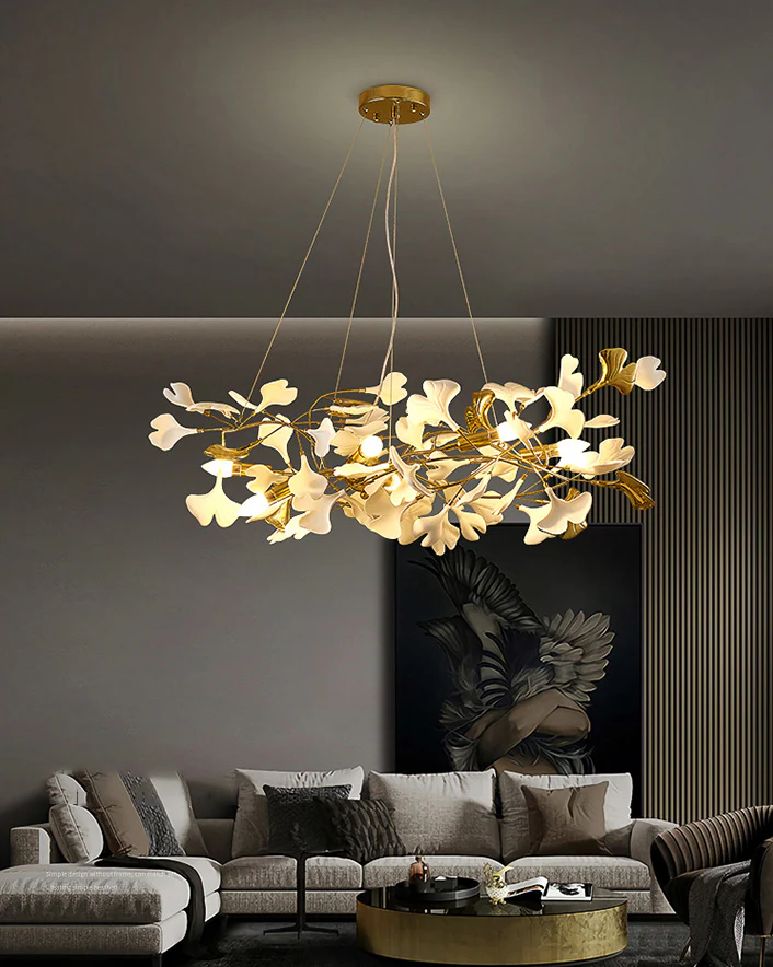 WOMO Gingko Ceramic Chandelier-WM2411 - Image 7