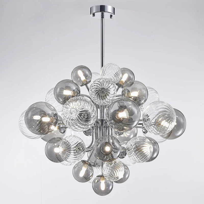 WOMO Smoked Glass Bubble Chandelier-WM2198 - Image 27