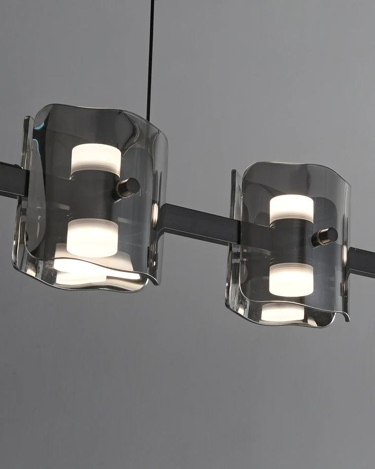 WOMO Glass Brass Linear Chandelier-WM2219B - Image 17
