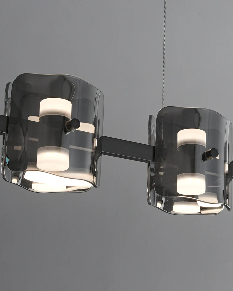 WOMO Glass Brass Linear Chandelier-WM2219B - Image 18