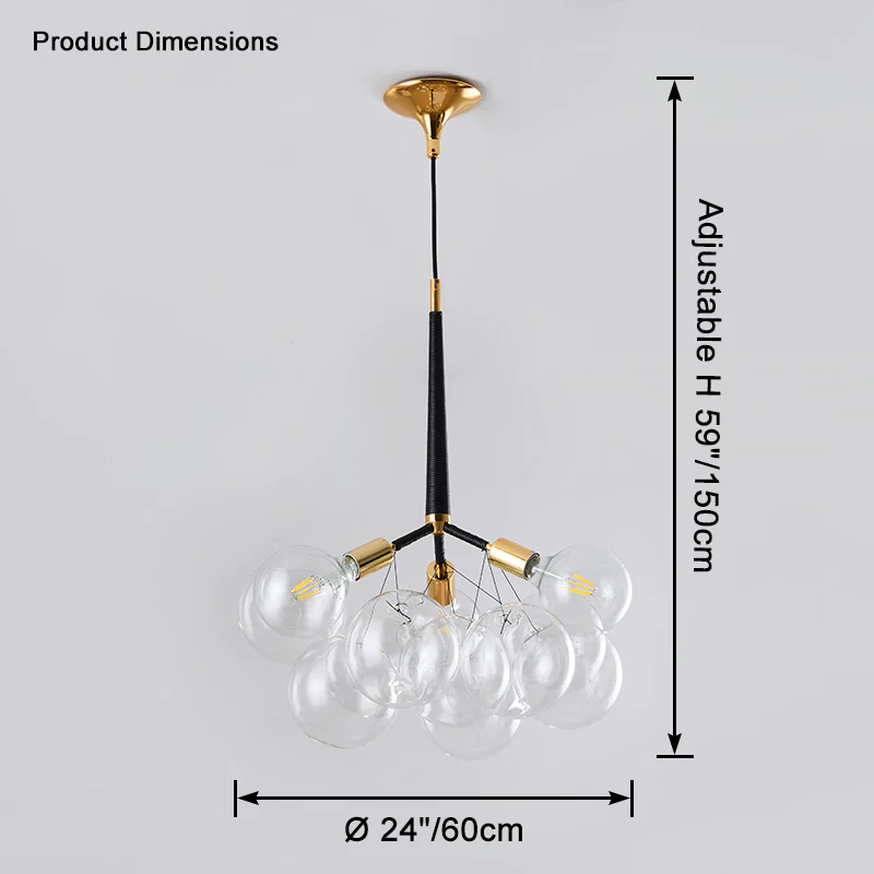 WOMO Glass Bubble Chandelier -WM2586 - Image 14