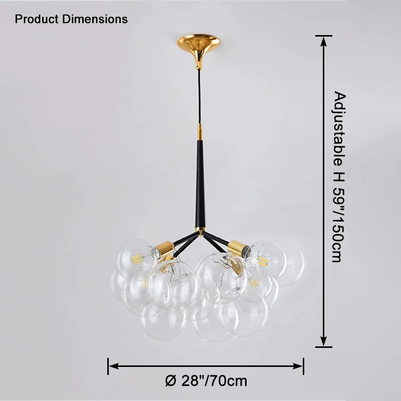 WOMO Glass Bubble Chandelier -WM2586 - Image 16