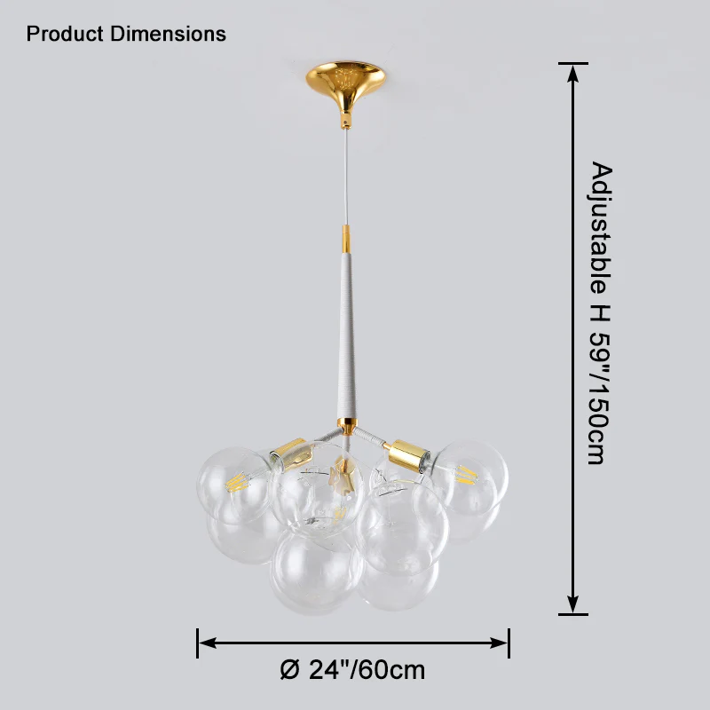 WOMO Glass Bubble Chandelier -WM2586 - Image 26