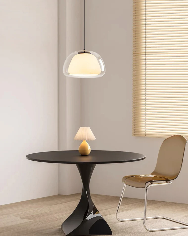 WOMO Glass Dome Pendant Light-WM2537 - Image 6
