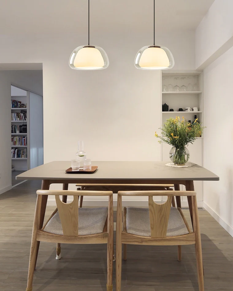 WOMO Glass Dome Pendant Light-WM2537 - Image 8