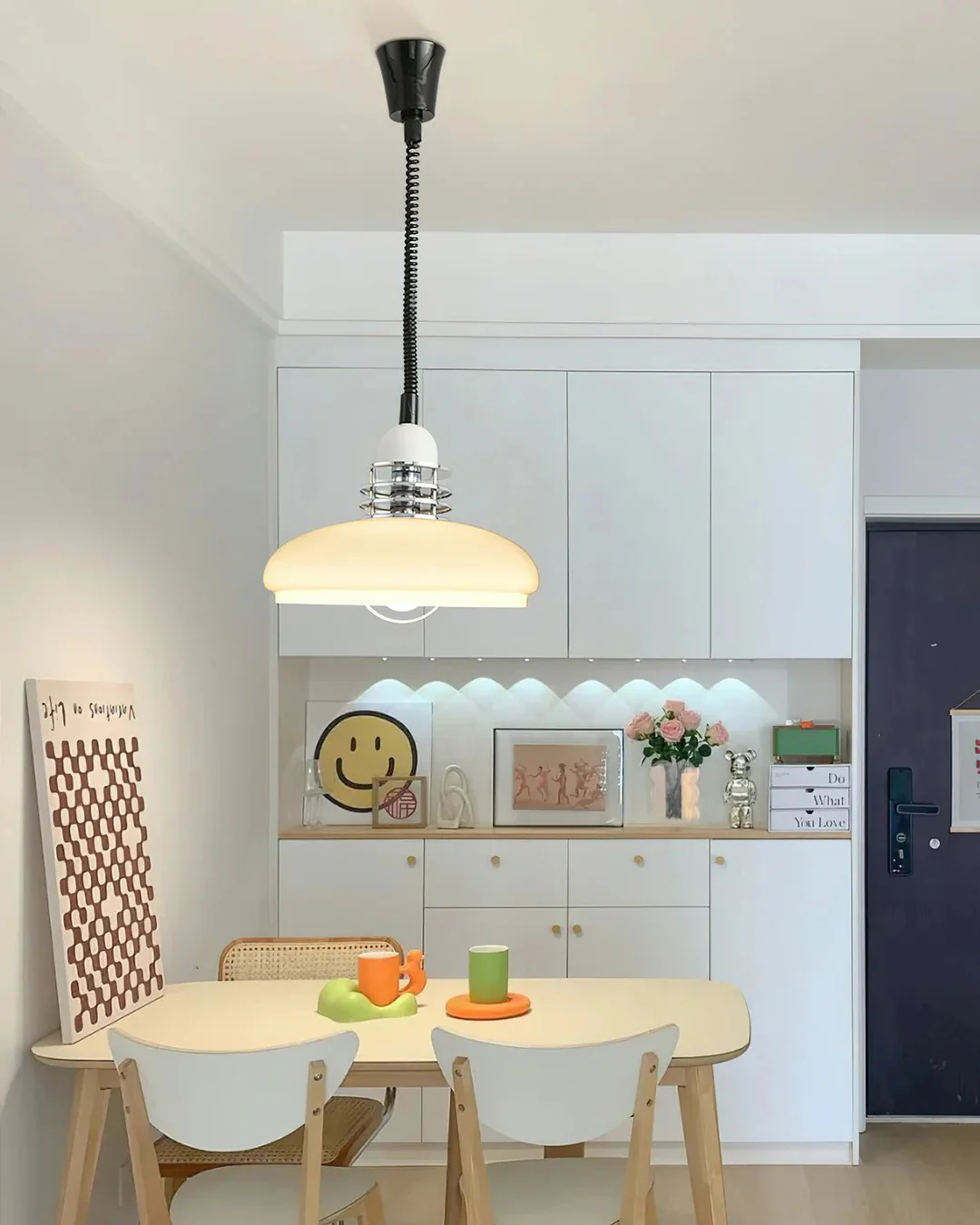 WOMO Glass Dome Pull down Pendant Light-WM2582 - Image 5