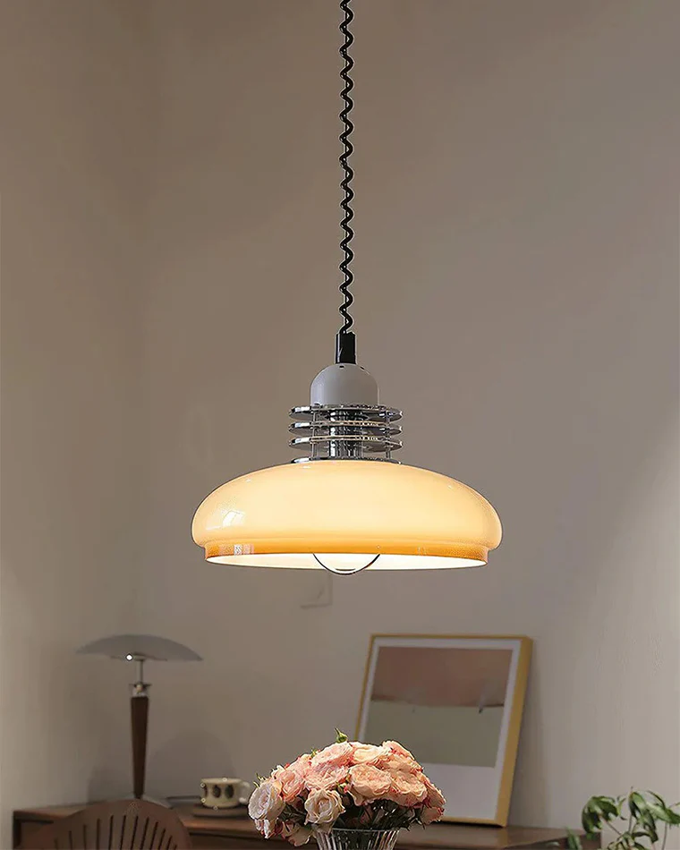 WOMO Glass Dome Pull down Pendant Light-WM2582 - Image 7