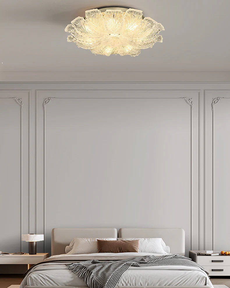WOMO Glass Flower Ceiling Light-WM1151 - Image 3