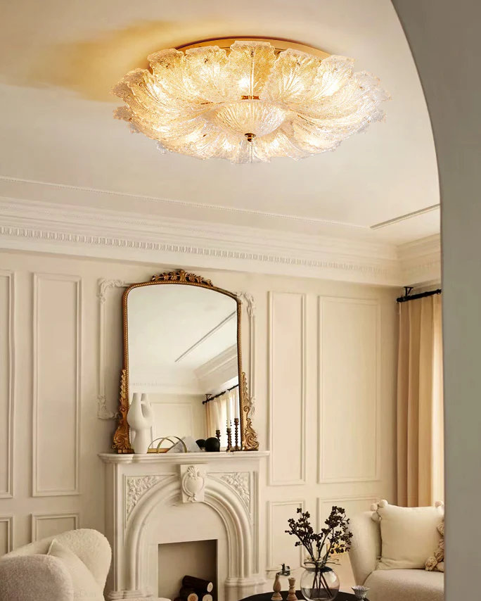 WOMO Glass Flower Ceiling Light-WM1151 - Image 4