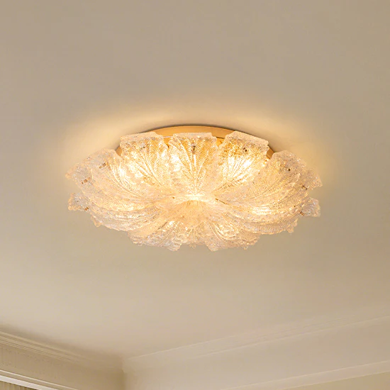WOMO Glass Flower Ceiling Light-WM1151 - Image 7
