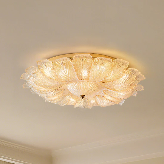 WOMO Glass Flower Ceiling Light-WM1151 - Image 8