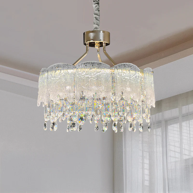 WOMO Glass Fringe Crystal Chandelier-WM3021 - Image 10