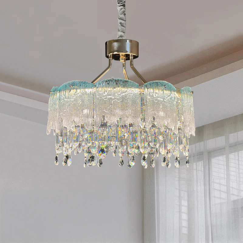 WOMO Glass Fringe Crystal Chandelier-WM3021 - Image 13