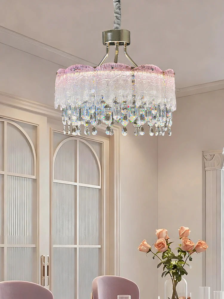 WOMO Glass Fringe Crystal Chandelier-WM3021 - Image 8