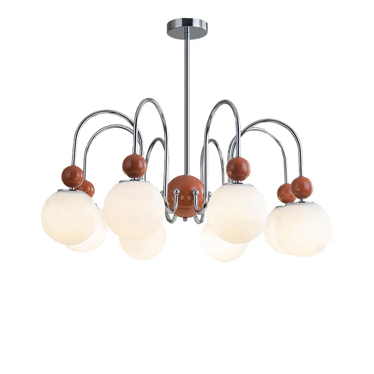 WOMO Glass Globe Arm Chandelier-WM2617 - Image 15