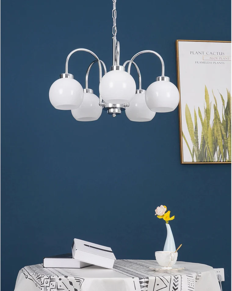 WOMO Glass Globe Arm Chandelier-WM2718 - Image 10