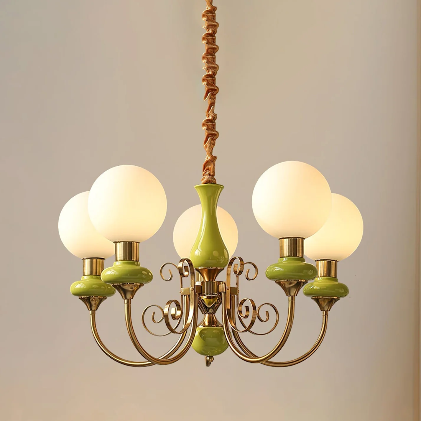 WOMO Glass Globe French Chandelier-WM2958 - Image 14