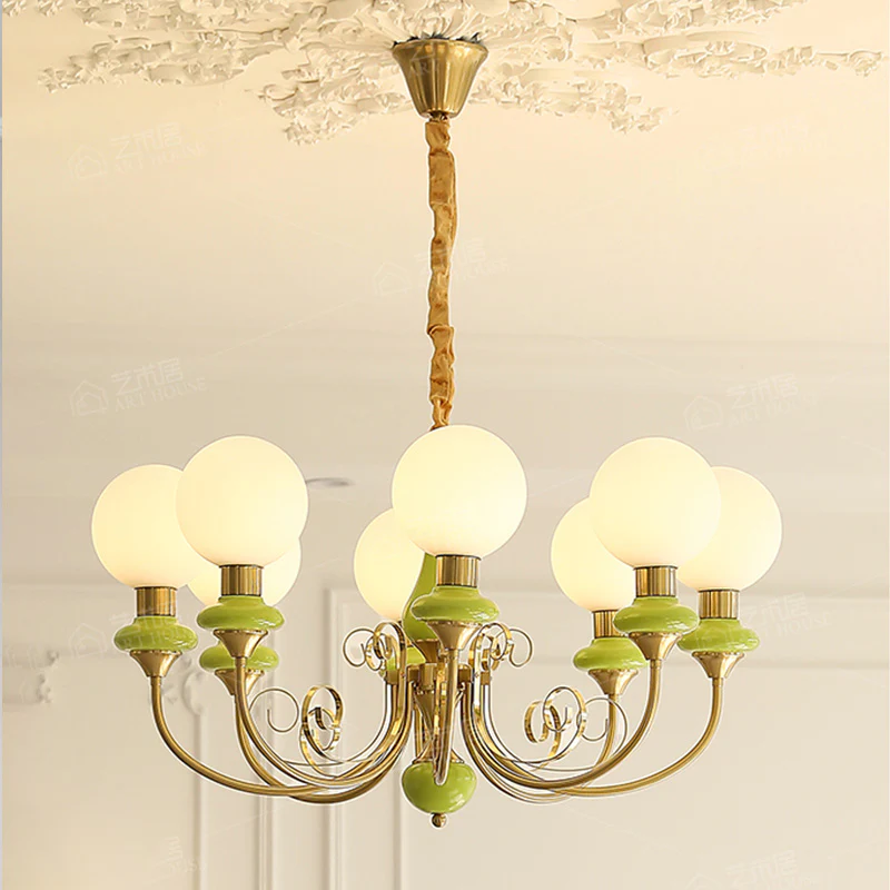 WOMO Glass Globe French Chandelier-WM2958 - Image 16