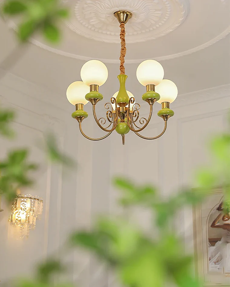 WOMO Glass Globe French Chandelier-WM2958 - Image 6