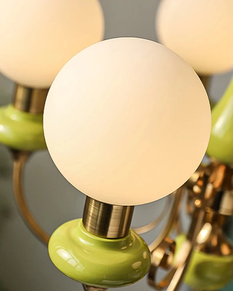 WOMO Glass Globe French Chandelier-WM2958 - Image 9