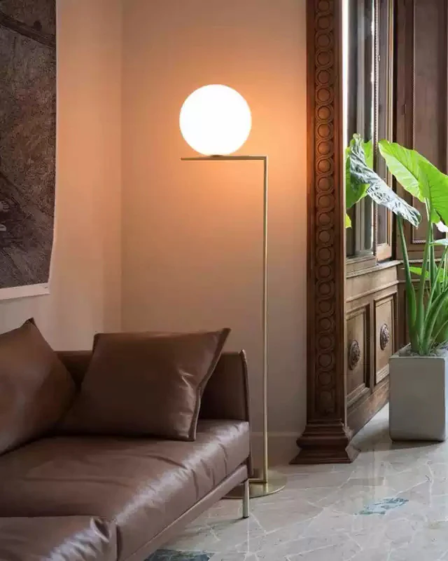 WOMO Glass Globe Floor Lamp-WM7128 - Image 14