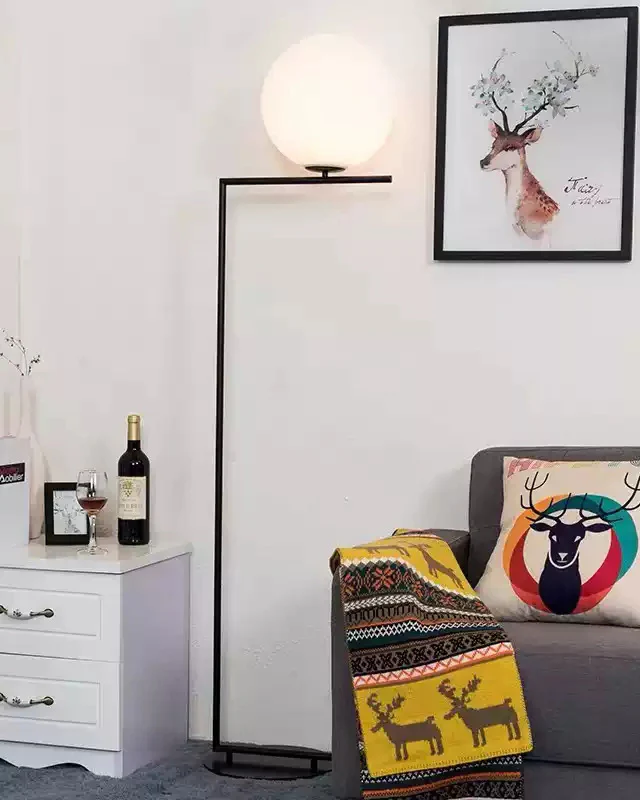 WOMO Glass Globe Floor Lamp-WM7128 - Image 15