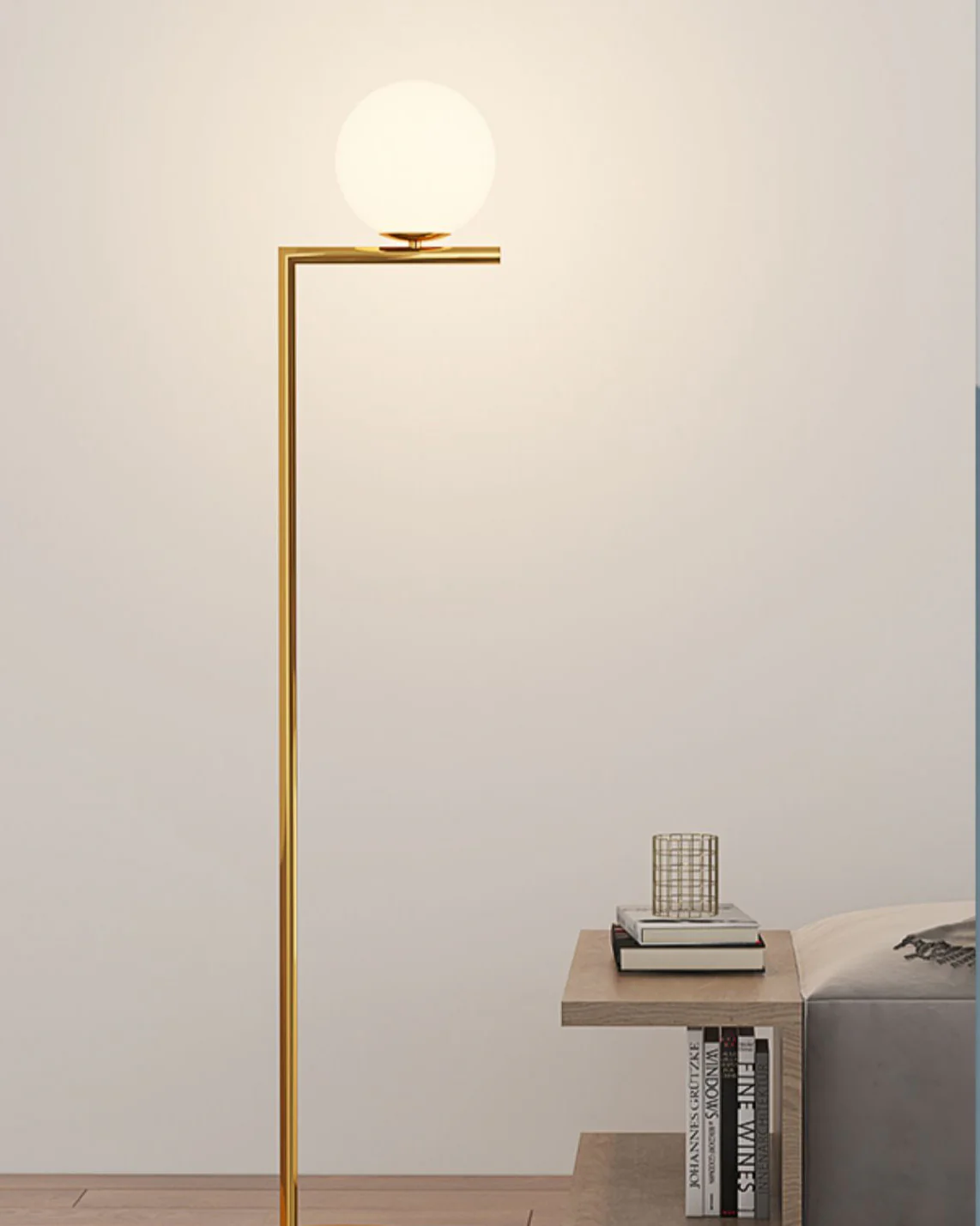 WOMO Glass Globe Floor Lamp-WM7128 - Image 16