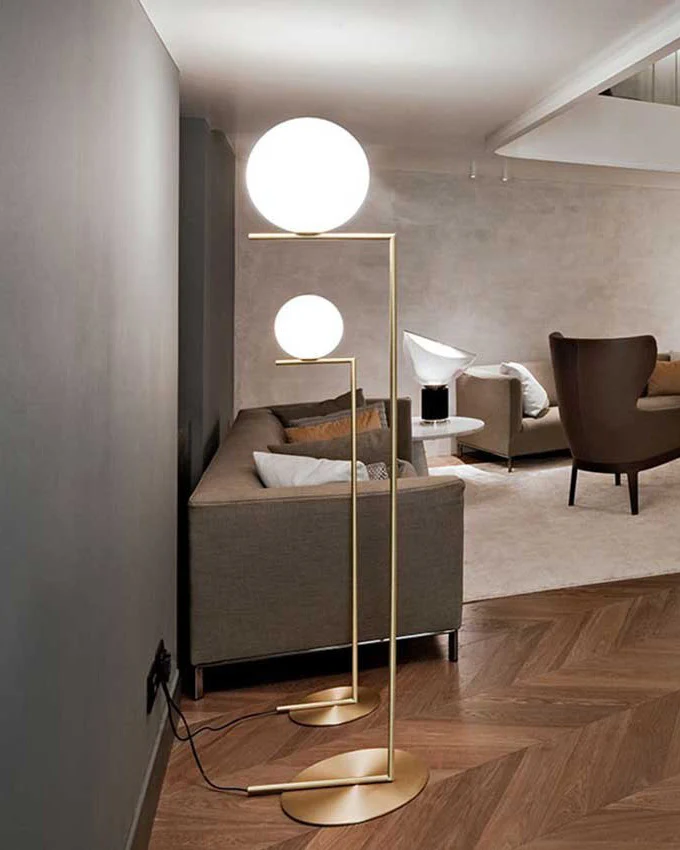 WOMO Glass Globe Floor Lamp-WM7128 - Image 19