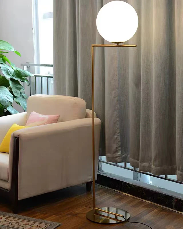 WOMO Glass Globe Floor Lamp-WM7128 - Image 25