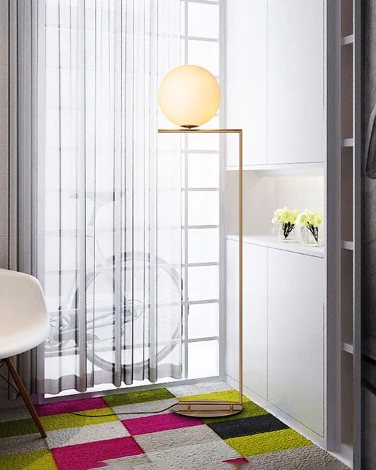 WOMO Glass Globe Floor Lamp-WM7128 - Image 29