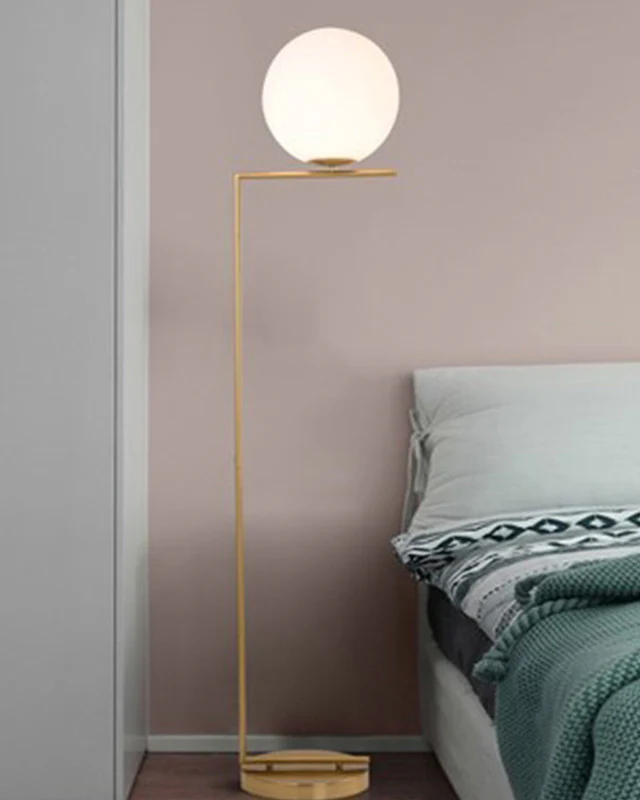WOMO Glass Globe Floor Lamp-WM7128 - Image 3