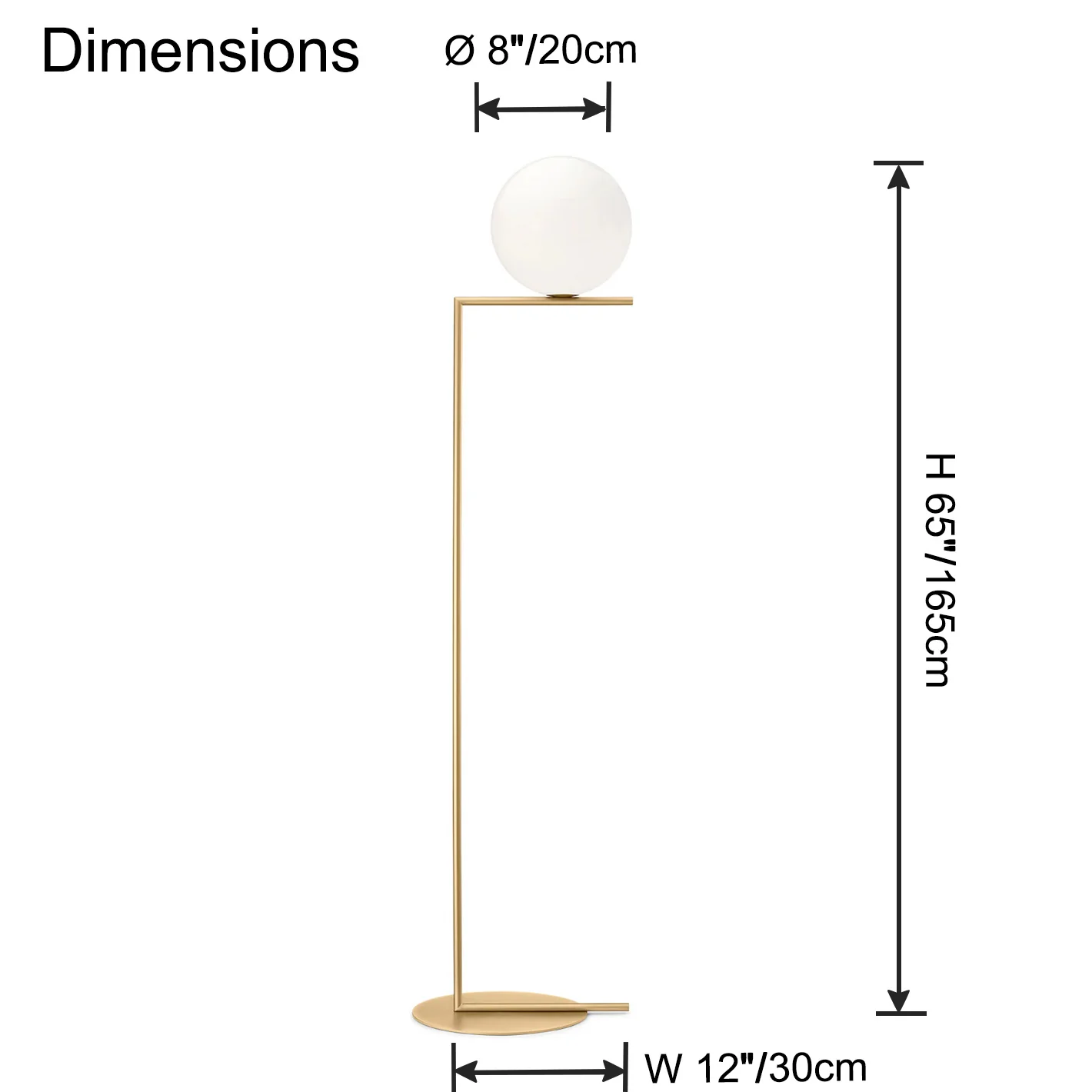 WOMO Glass Globe Floor Lamp-WM7128 - Image 38
