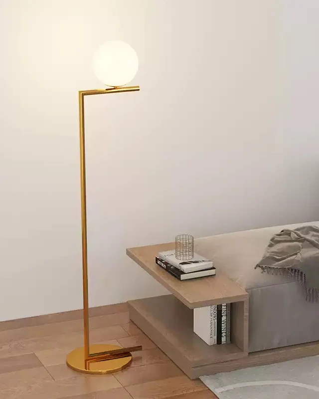 WOMO Glass Globe Floor Lamp-WM7128 - Image 4
