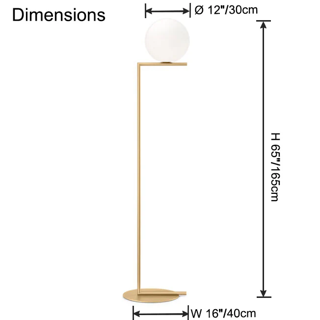 WOMO Glass Globe Floor Lamp-WM7128 - Image 40