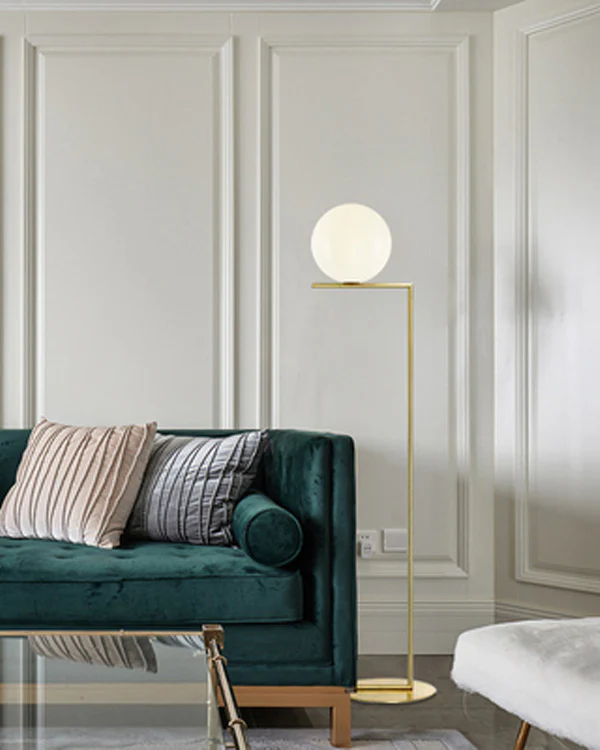 WOMO Glass Globe Floor Lamp-WM7128 - Image 6