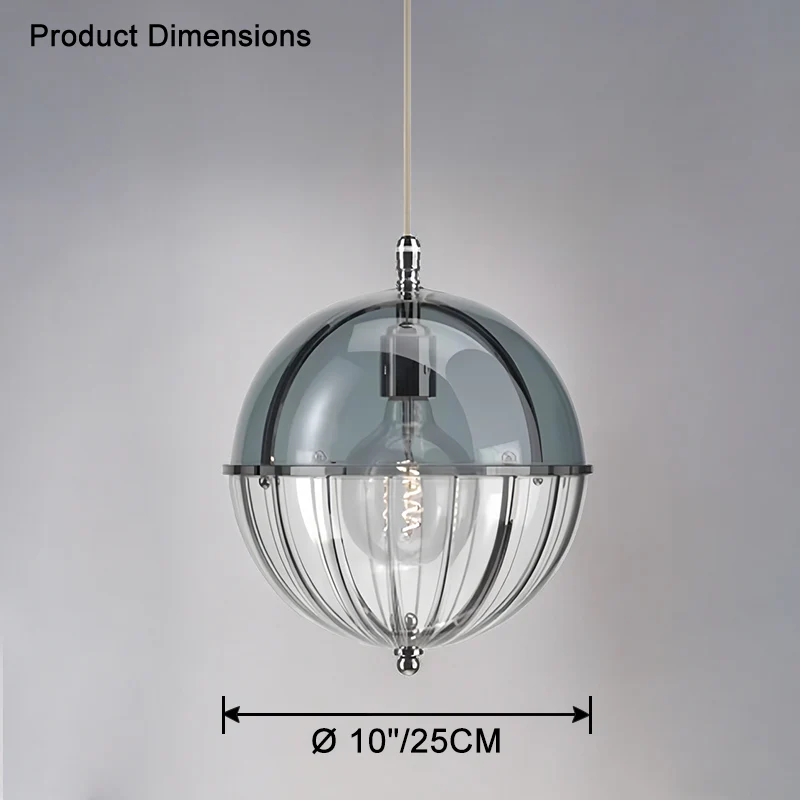 WOMO Globe Glass Pendant Light-WM2504 - Image 12