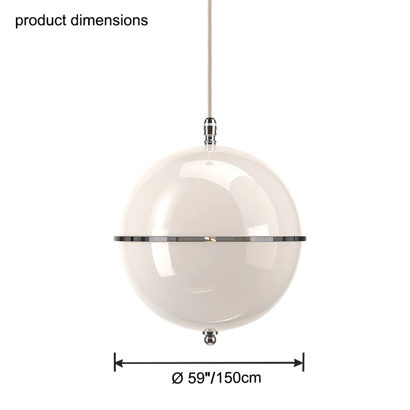 WOMO Globe Glass Pendant Light-WM2504 - Image 18