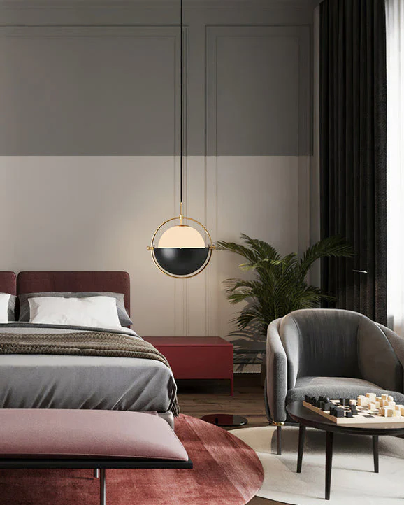 WOMO Adjustable Glass Globe Pendant Light-WM2563 - Image 8