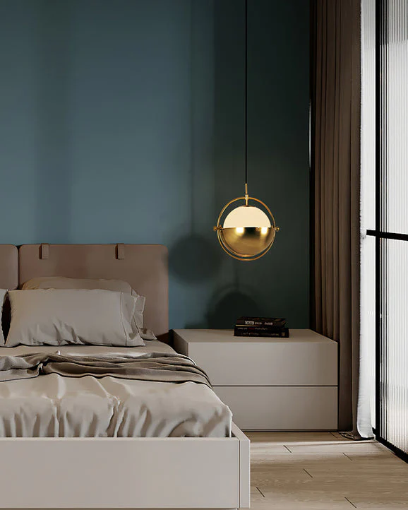 WOMO Adjustable Glass Globe Pendant Light-WM2563 - Image 9